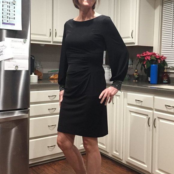 Jessica Howard Little Black Dress-Size 10P - Picture 2 of 8